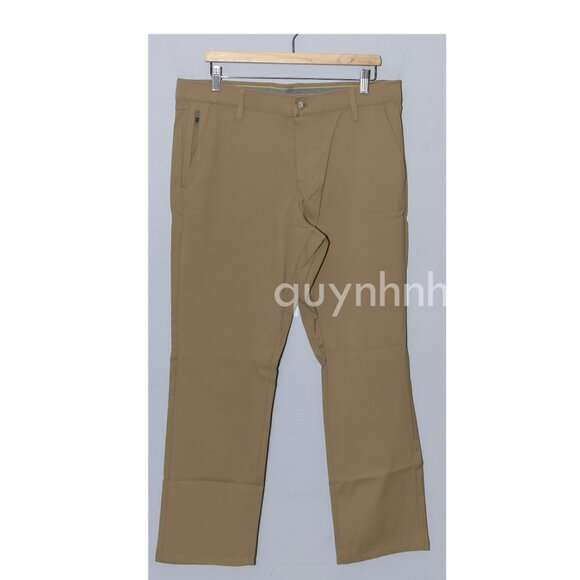 NWT Weatherproof Flex Flatfront  men pants in Tan - Picture 2 of 7